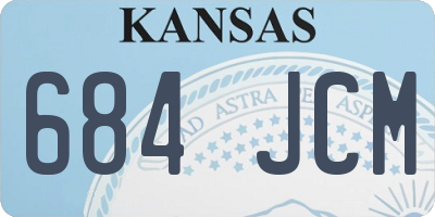 KS license plate 684JCM