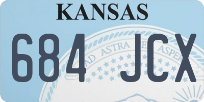 KS license plate 684JCX
