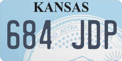 KS license plate 684JDP