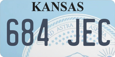 KS license plate 684JEC