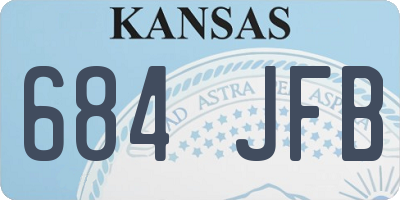 KS license plate 684JFB