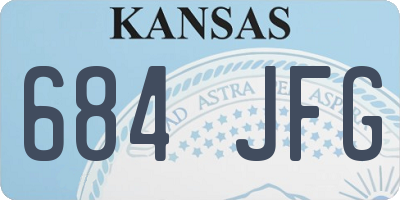 KS license plate 684JFG