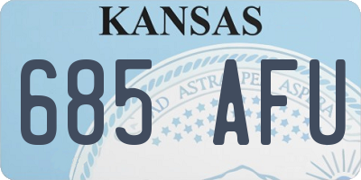 KS license plate 685AFU