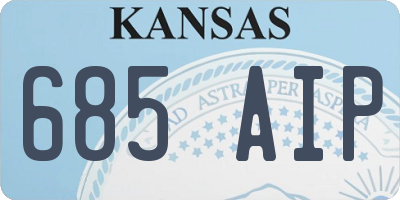 KS license plate 685AIP