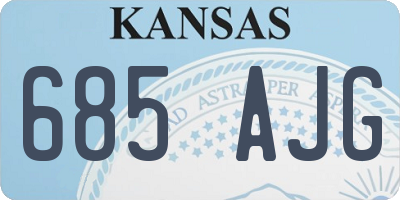 KS license plate 685AJG