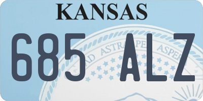 KS license plate 685ALZ