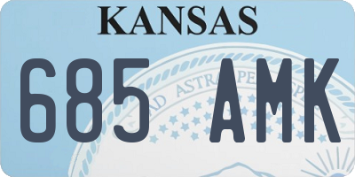 KS license plate 685AMK