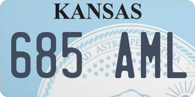 KS license plate 685AML