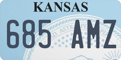 KS license plate 685AMZ