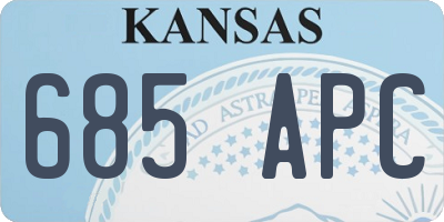 KS license plate 685APC