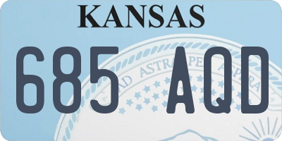 KS license plate 685AQD