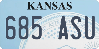 KS license plate 685ASU