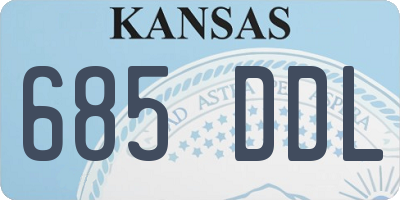 KS license plate 685DDL