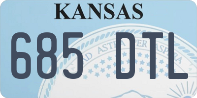 KS license plate 685DTL