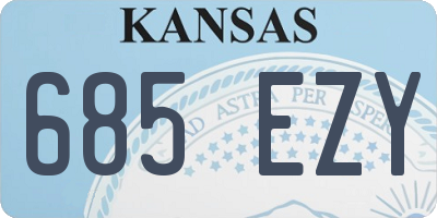 KS license plate 685EZY