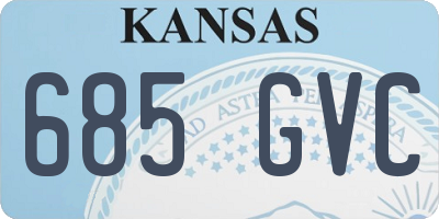 KS license plate 685GVC