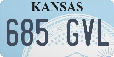 KS license plate 685GVL