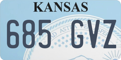 KS license plate 685GVZ