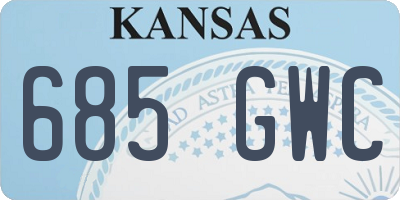 KS license plate 685GWC