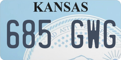 KS license plate 685GWG