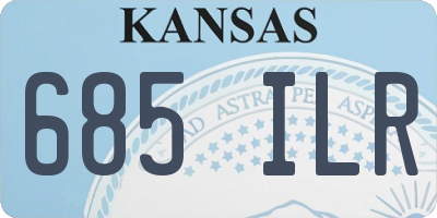 KS license plate 685ILR
