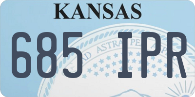 KS license plate 685IPR
