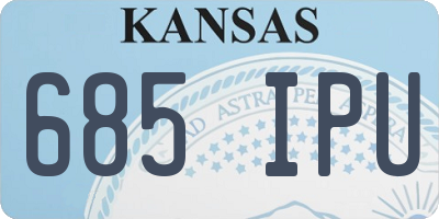KS license plate 685IPU
