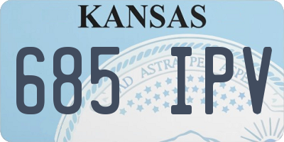 KS license plate 685IPV