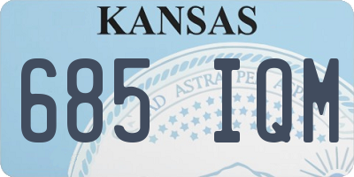 KS license plate 685IQM