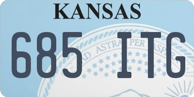 KS license plate 685ITG