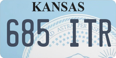 KS license plate 685ITR
