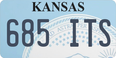 KS license plate 685ITS