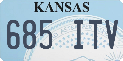 KS license plate 685ITV
