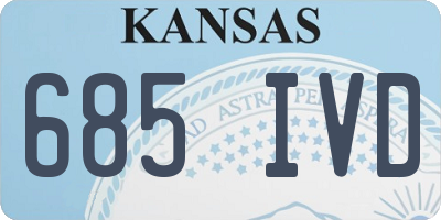 KS license plate 685IVD