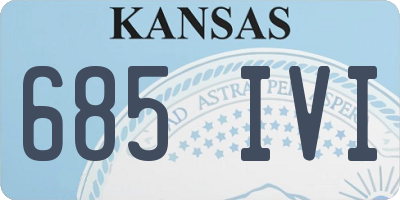 KS license plate 685IVI