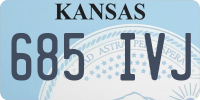 KS license plate 685IVJ