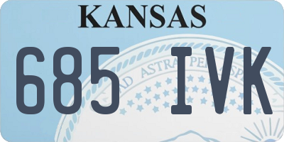 KS license plate 685IVK
