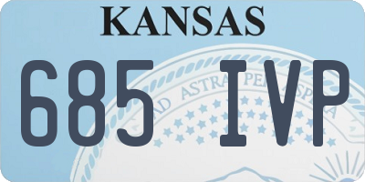 KS license plate 685IVP