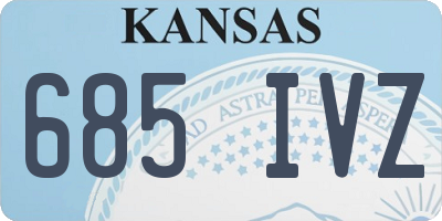 KS license plate 685IVZ