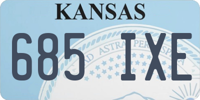 KS license plate 685IXE