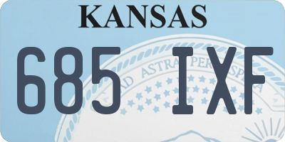 KS license plate 685IXF