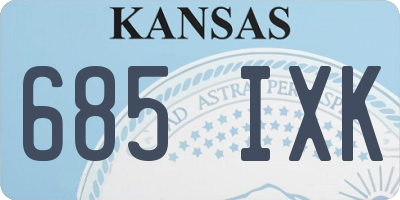 KS license plate 685IXK