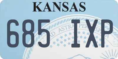 KS license plate 685IXP