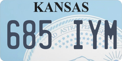 KS license plate 685IYM
