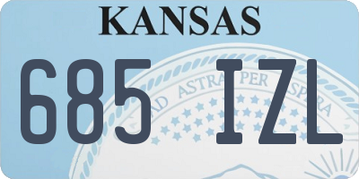 KS license plate 685IZL