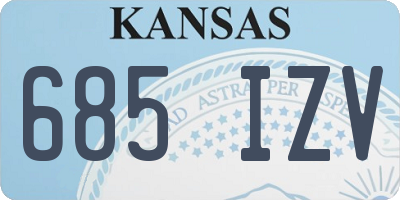 KS license plate 685IZV