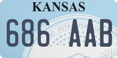 KS license plate 686AAB