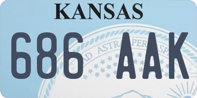 KS license plate 686AAK