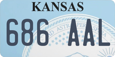 KS license plate 686AAL