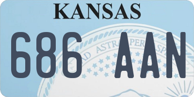 KS license plate 686AAN